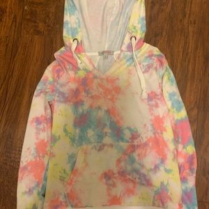 Colorful pull over hoodie